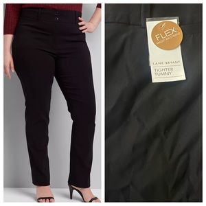 NWT Tighter Tummy High-Rise Lane Bryant black pants, size 18